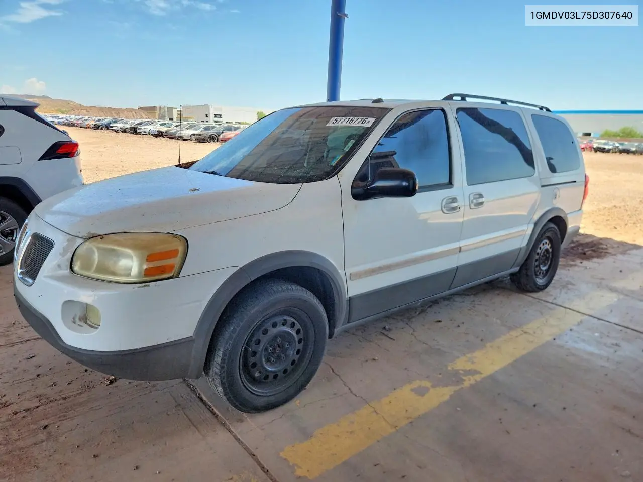 2005 Pontiac Montana Sv6 VIN: 1GMDV03L75D307640 Lot: 57716776