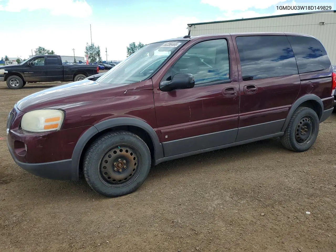 2008 Pontiac Montana Sv6 VIN: 1GMDU03W18D149829 Lot: 56336466