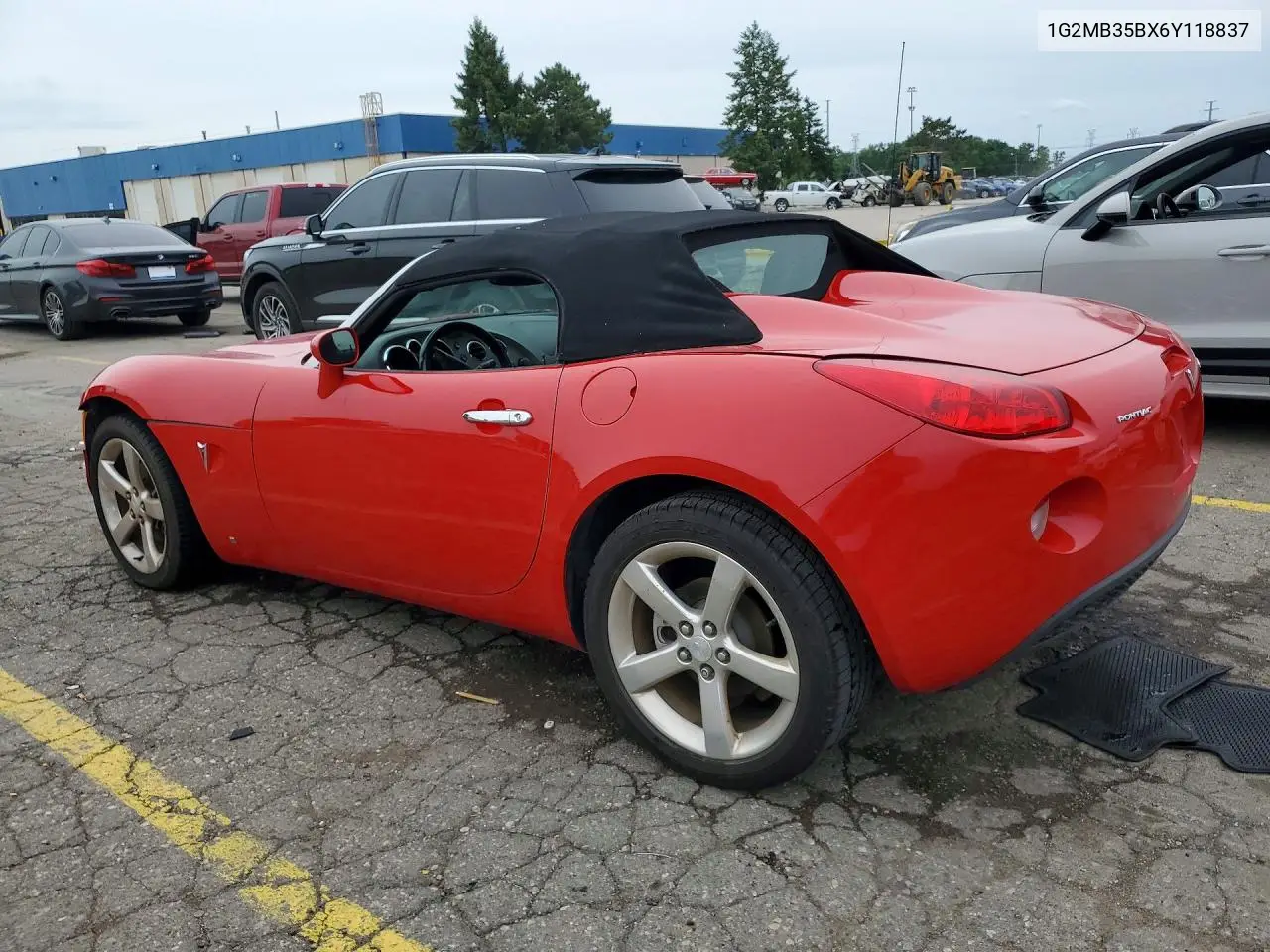 2006 Pontiac Solstice VIN: 1G2MB35BX6Y118837 Lot: 57086816