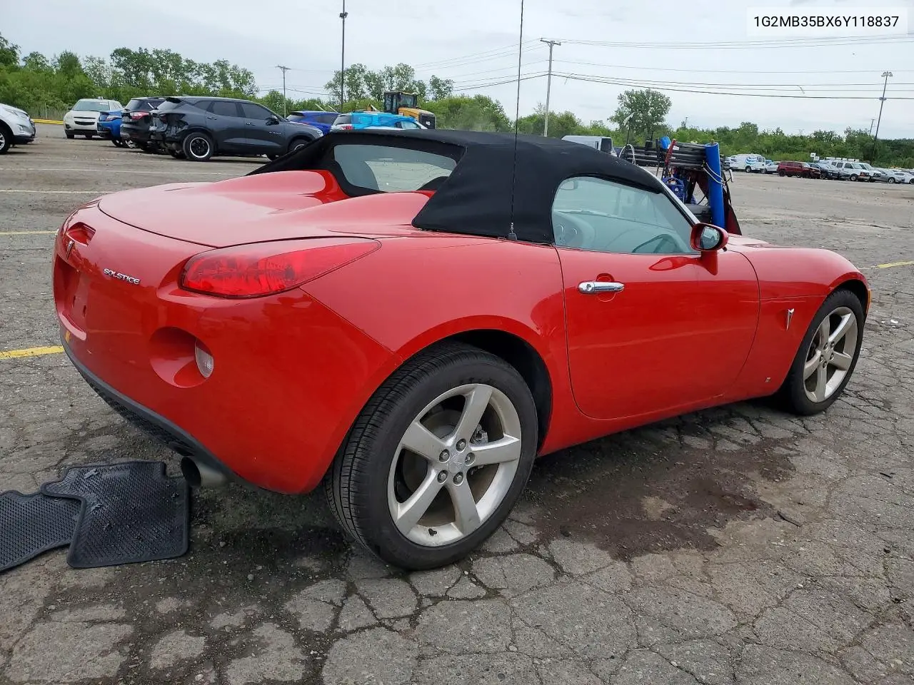 2006 Pontiac Solstice VIN: 1G2MB35BX6Y118837 Lot: 57086816