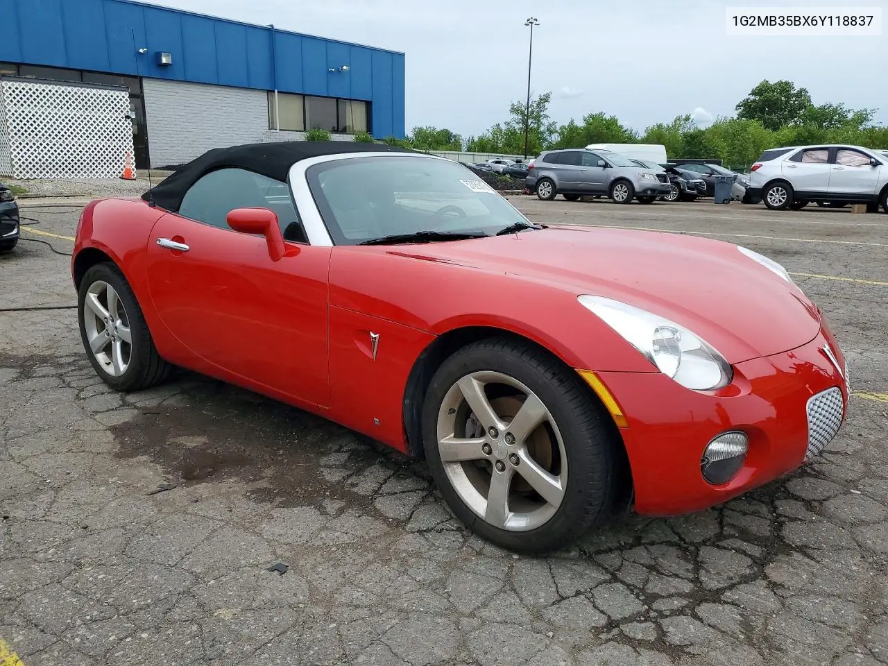 2006 Pontiac Solstice VIN: 1G2MB35BX6Y118837 Lot: 57086816