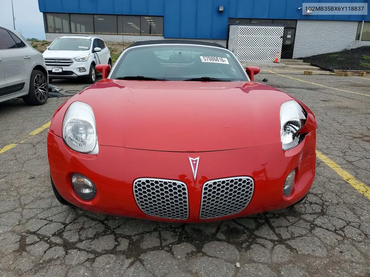 2006 Pontiac Solstice VIN: 1G2MB35BX6Y118837 Lot: 57086816