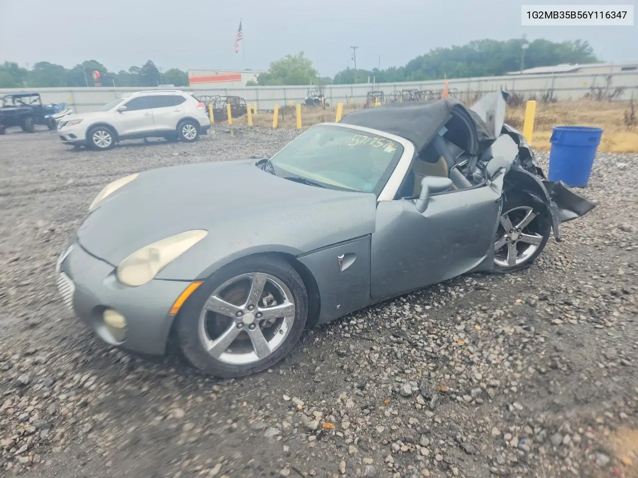2006 Pontiac Solstice VIN: 1G2MB35B56Y116347 Lot: 57175746