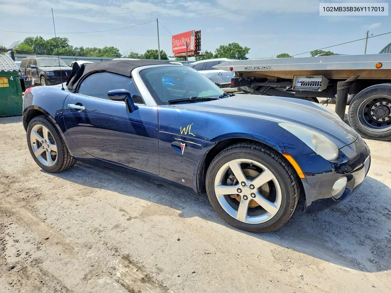 2006 Pontiac Solstice VIN: 1G2MB35B36Y117013 Lot: 58893186