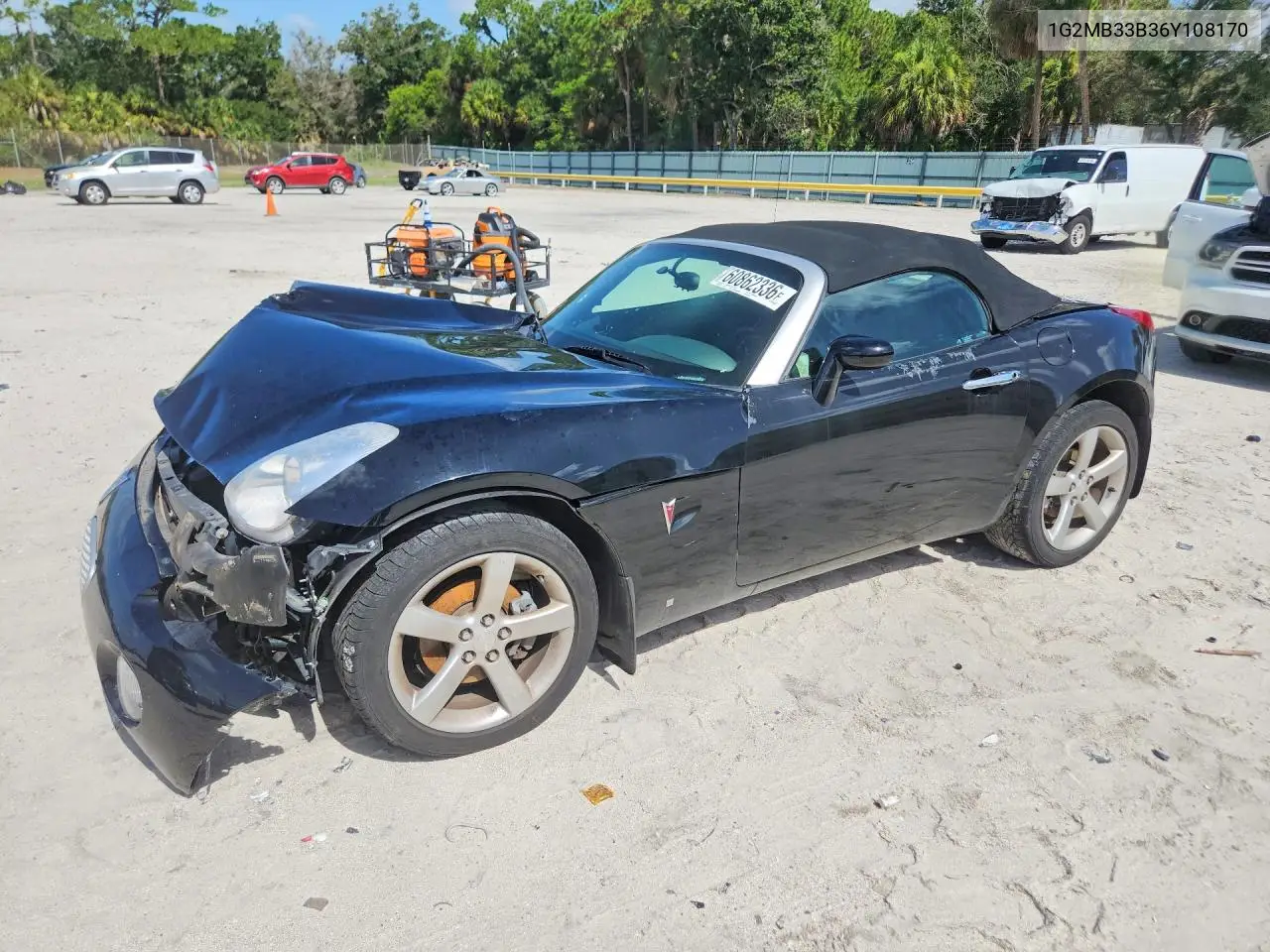 2006 Pontiac Solstice VIN: 1G2MB33B36Y108170 Lot: 60862336
