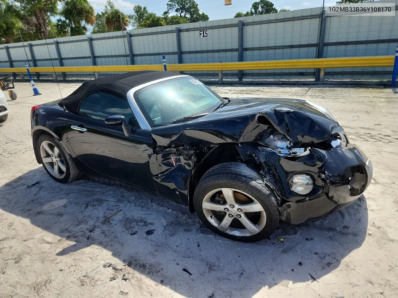 2006 Pontiac Solstice VIN: 1G2MB33B36Y108170 Lot: 60862336