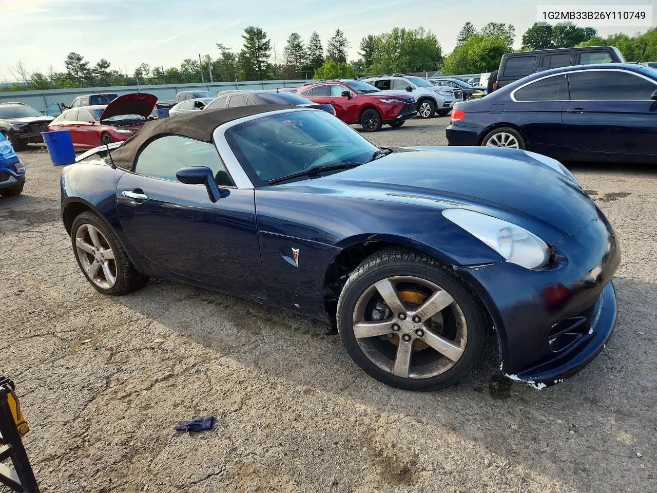 2006 Pontiac Solstice VIN: 1G2MB33B26Y110749 Lot: 60863616