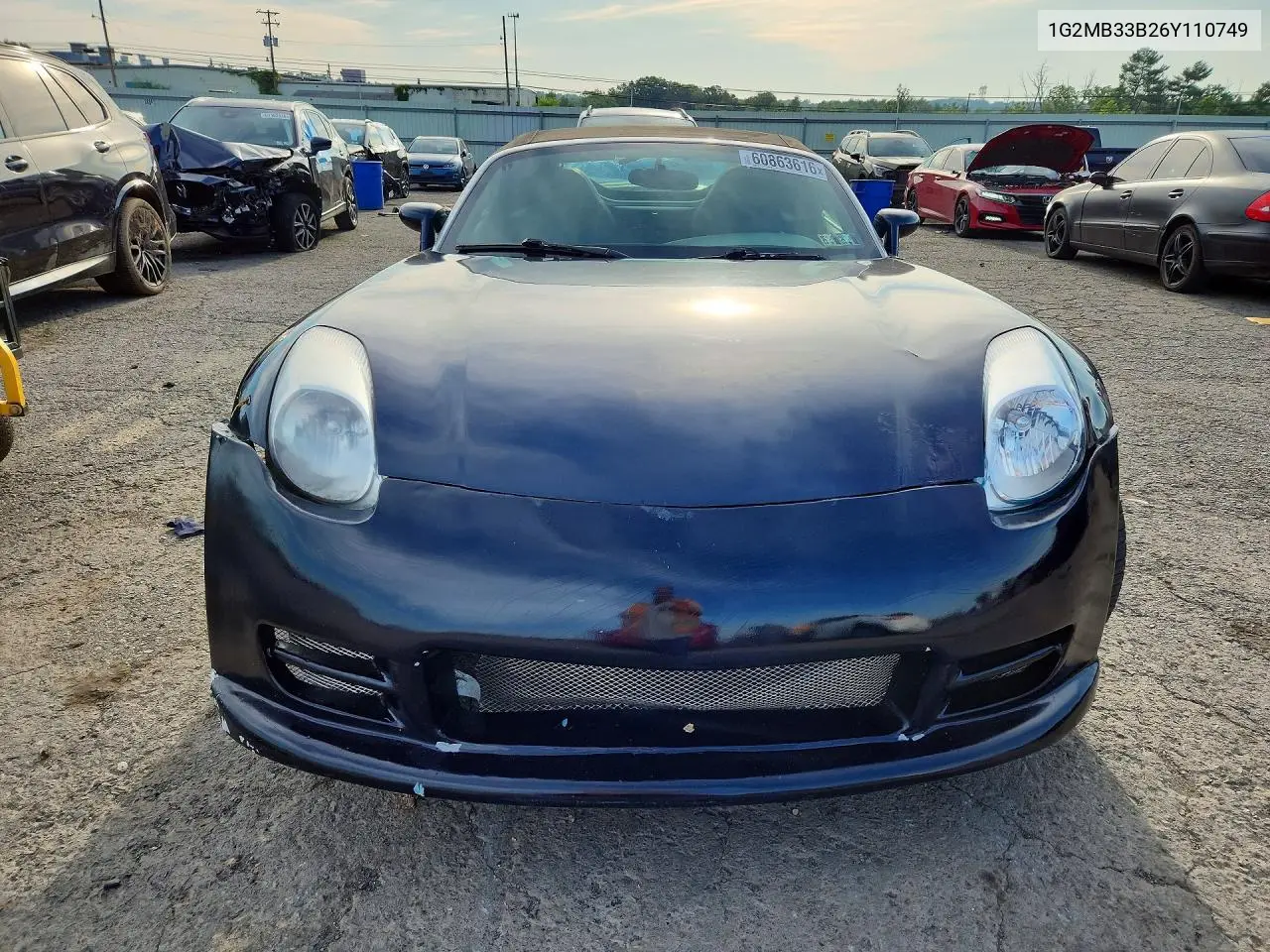 2006 Pontiac Solstice VIN: 1G2MB33B26Y110749 Lot: 60863616