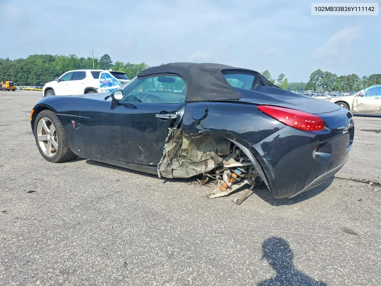 2006 Pontiac Solstice VIN: 1G2MB33B26Y111142 Lot: 60929496