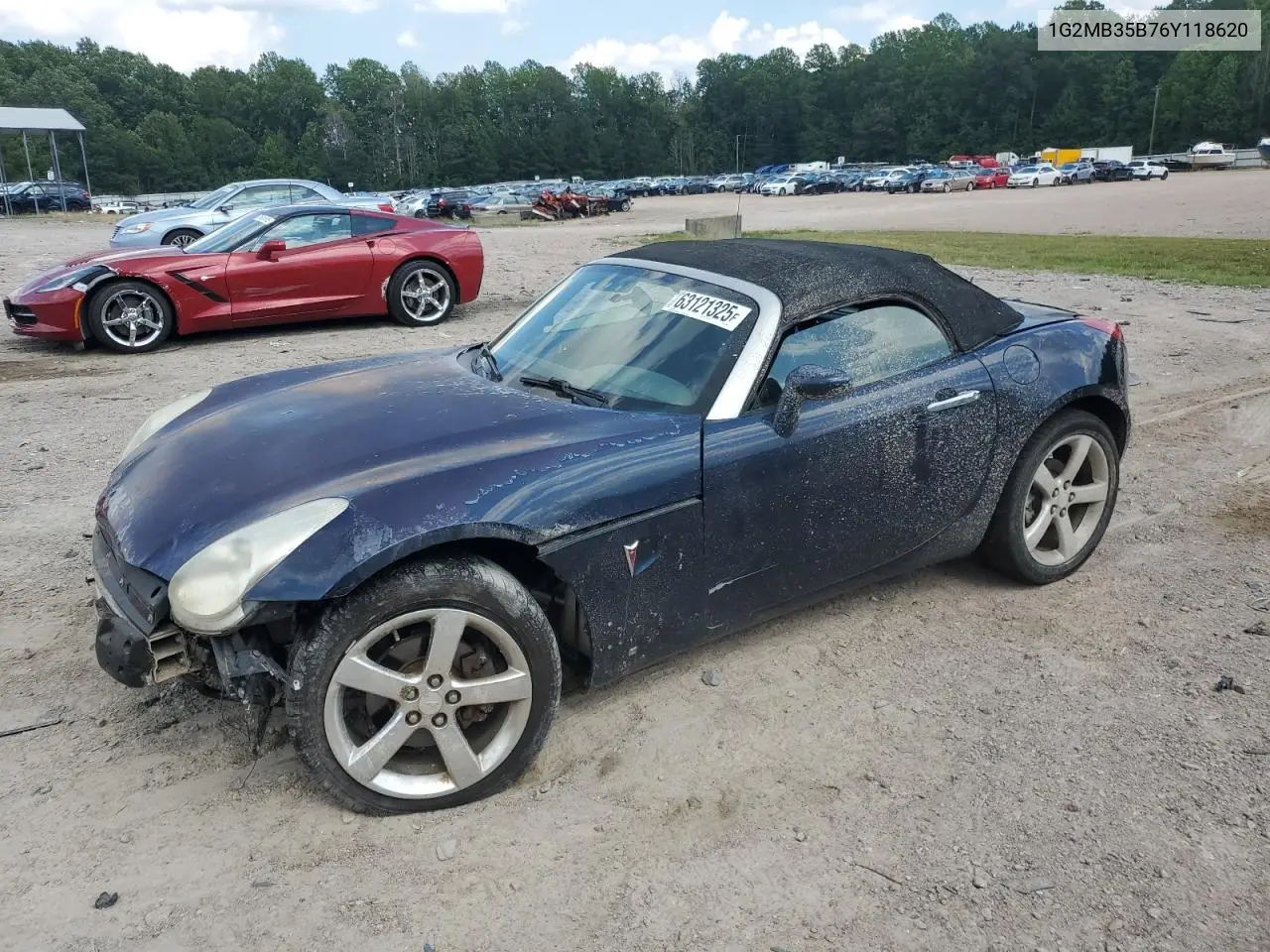 2006 Pontiac Solstice VIN: 1G2MB35B76Y118620 Lot: 63121325