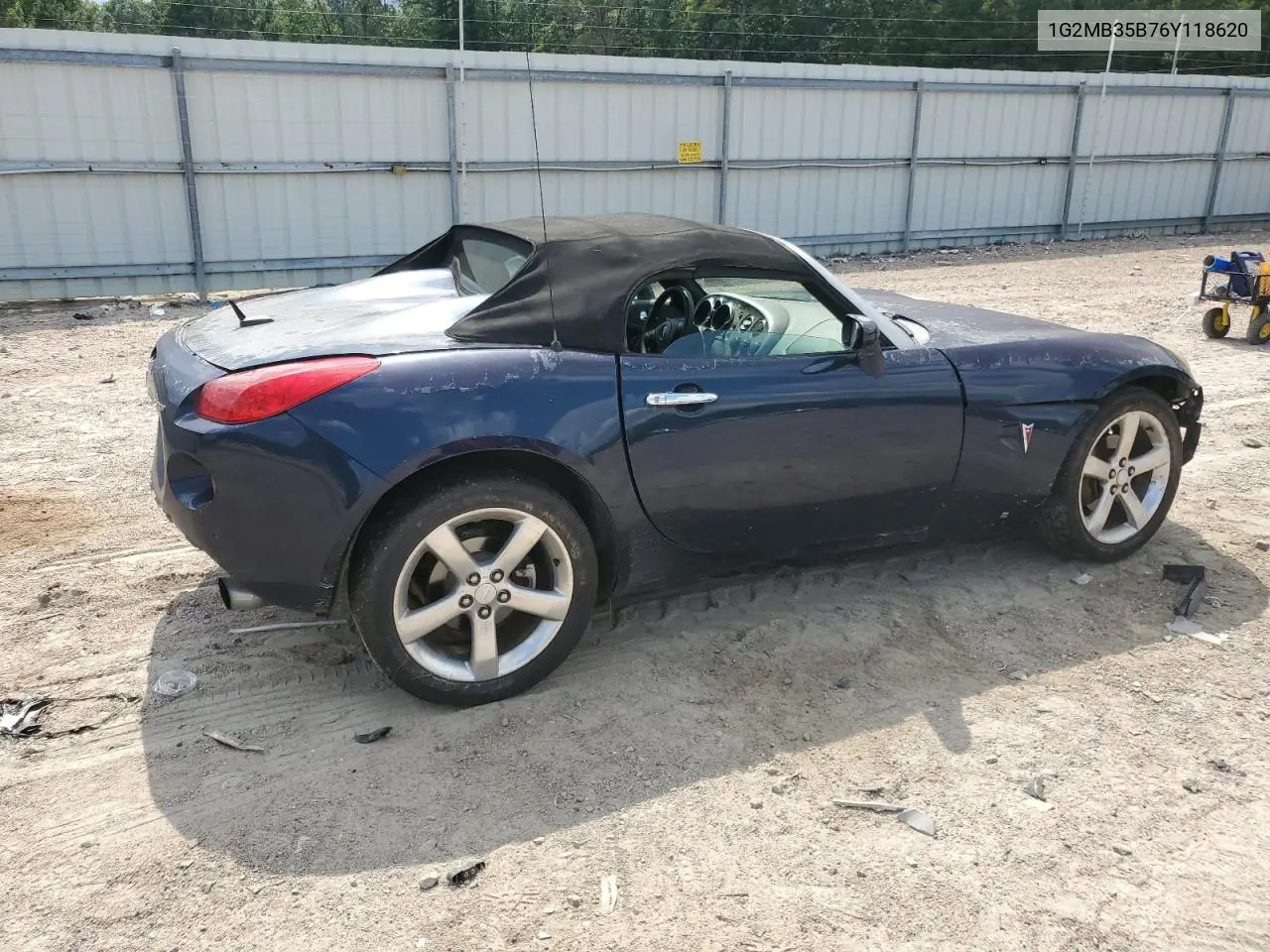 2006 Pontiac Solstice VIN: 1G2MB35B76Y118620 Lot: 63121325