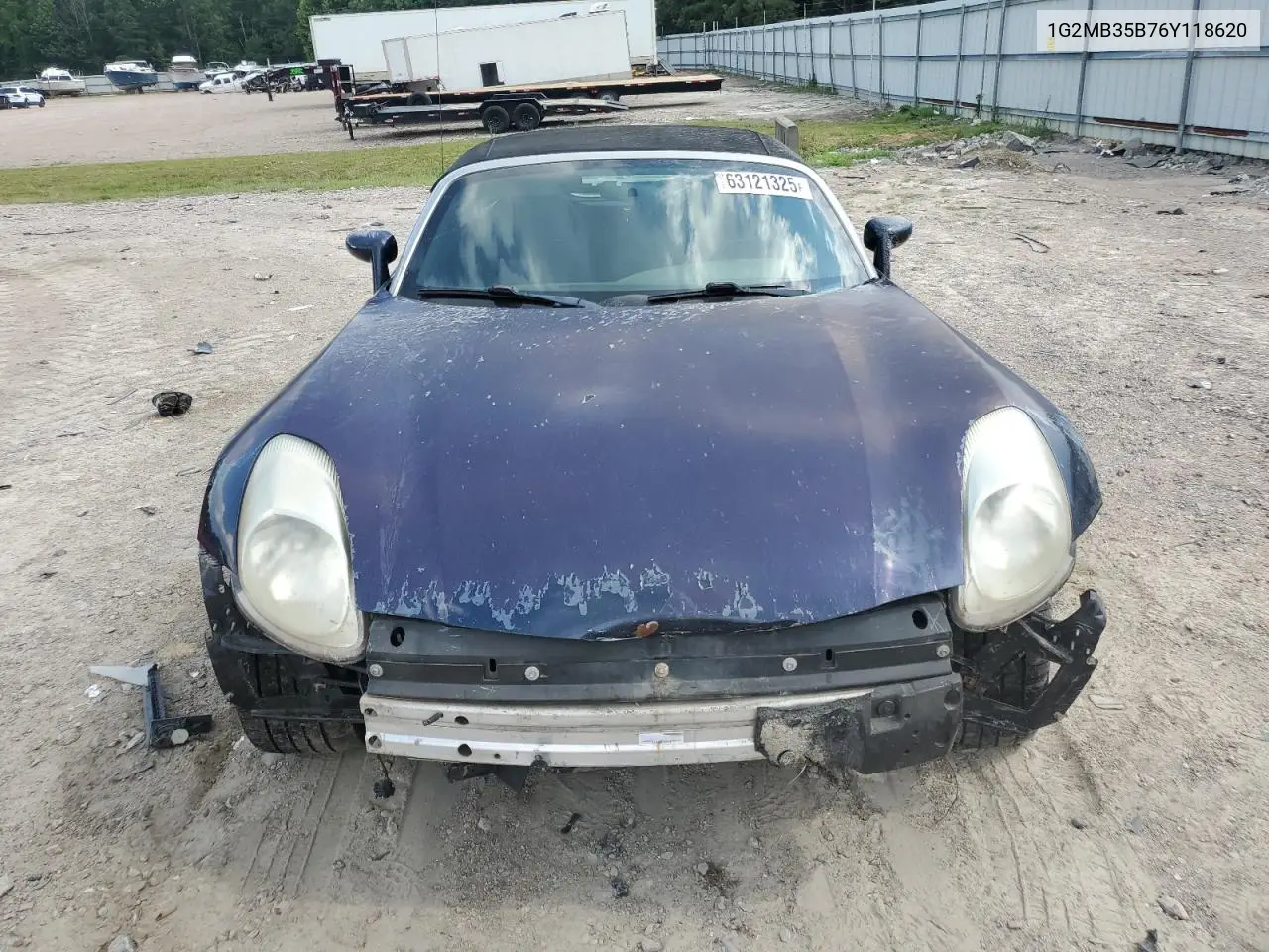 2006 Pontiac Solstice VIN: 1G2MB35B76Y118620 Lot: 63121325
