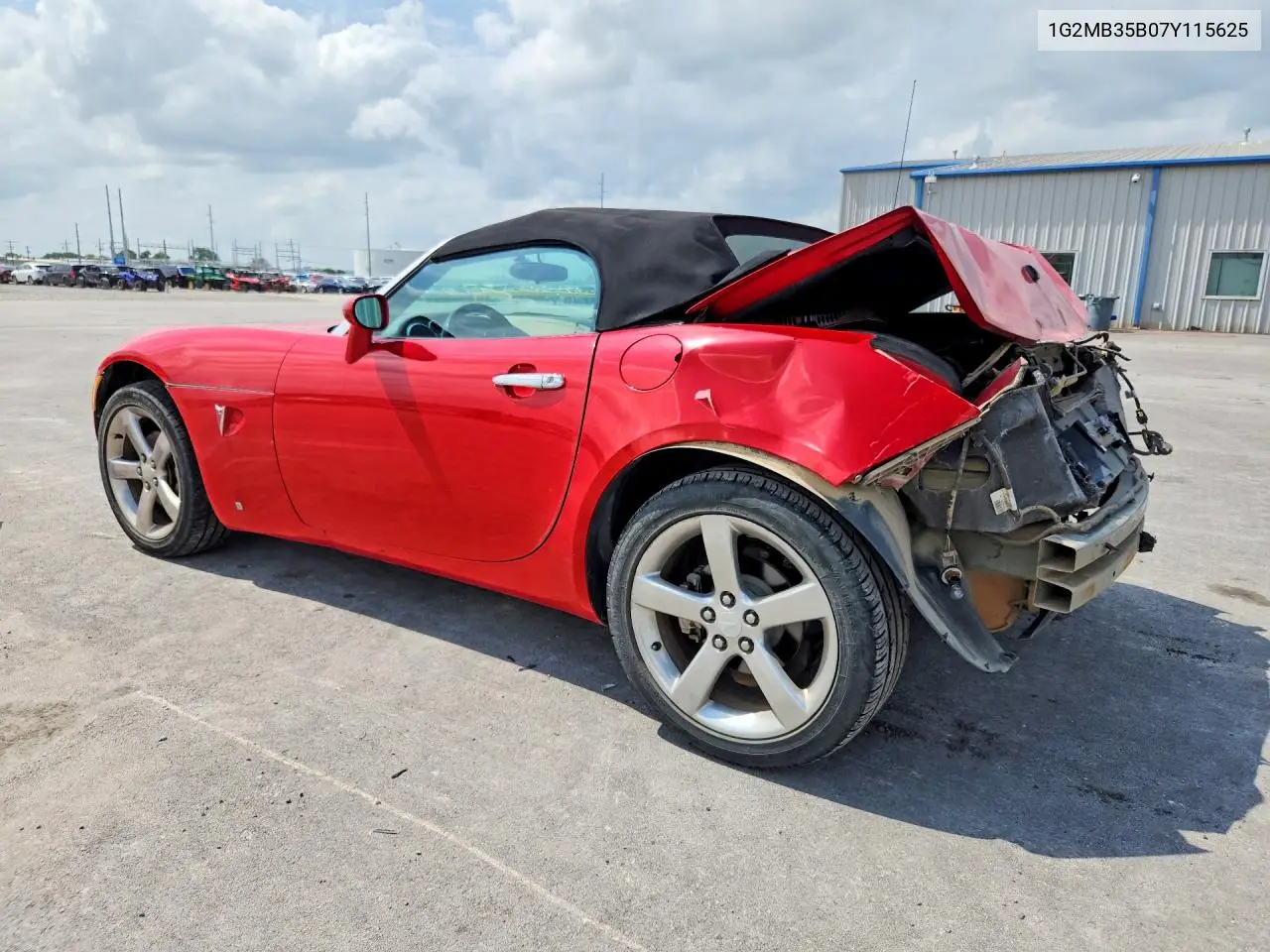 2007 Pontiac Solstice VIN: 1G2MB35B07Y115625 Lot: 57973606
