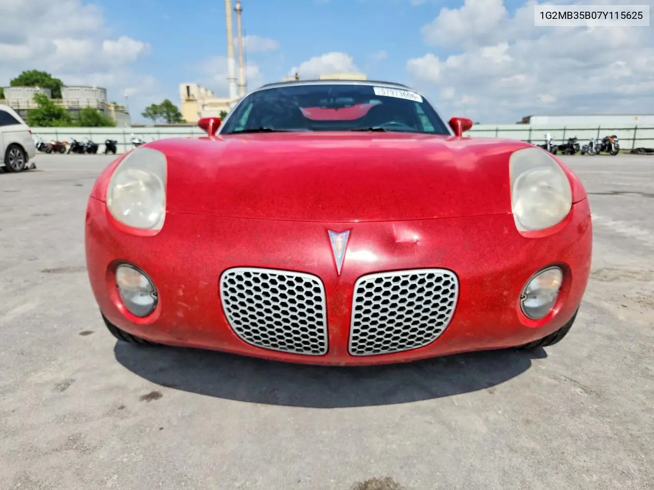2007 Pontiac Solstice VIN: 1G2MB35B07Y115625 Lot: 57973606