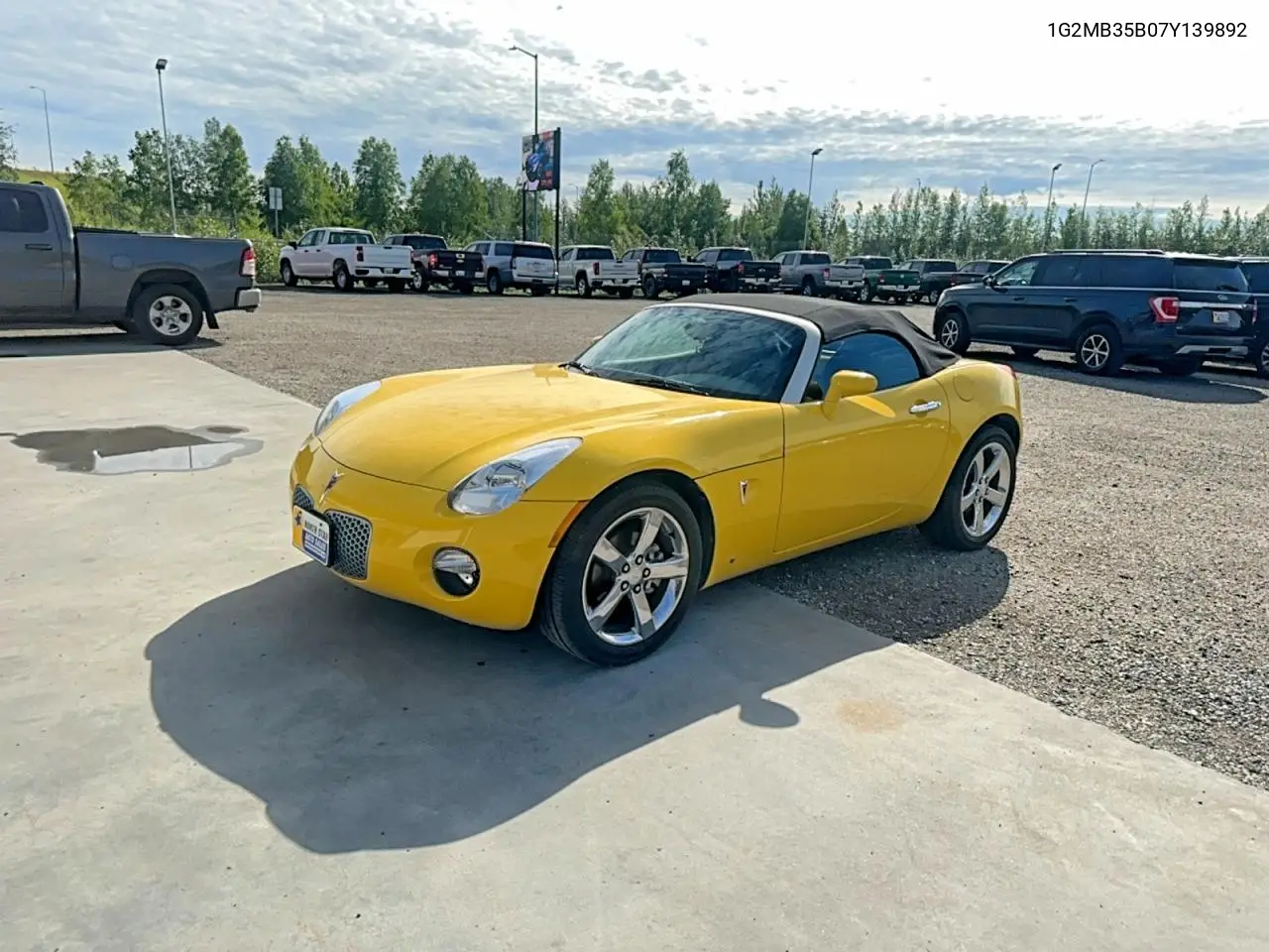 2007 Pontiac Solstice VIN: 1G2MB35B07Y139892 Lot: 58098916