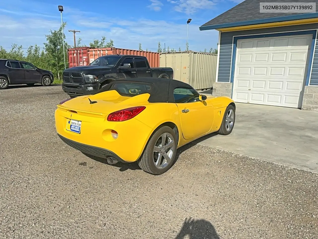 2007 Pontiac Solstice VIN: 1G2MB35B07Y139892 Lot: 58098916