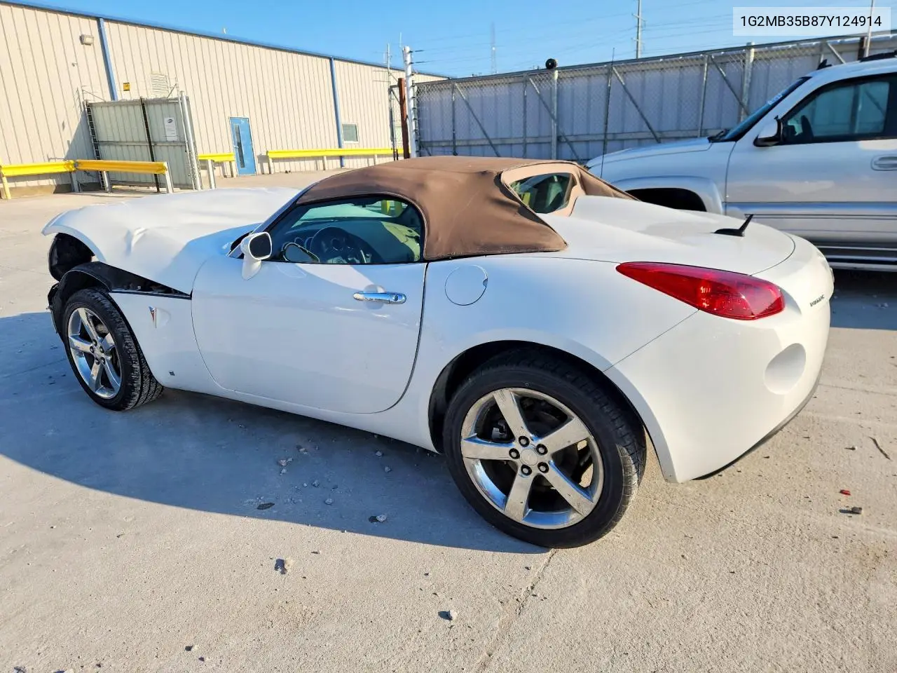 2007 Pontiac Solstice VIN: 1G2MB35B87Y124914 Lot: 58473406