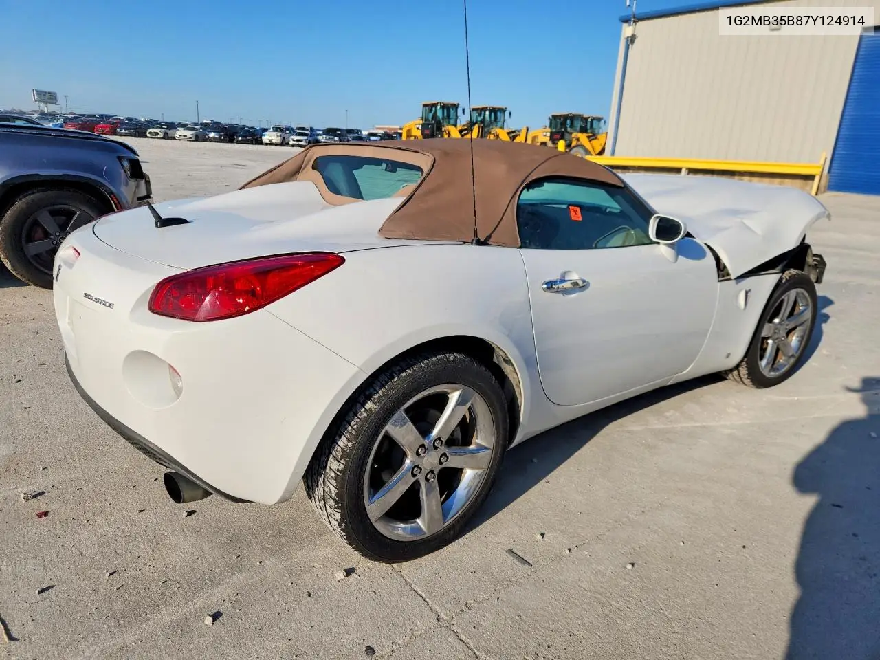 2007 Pontiac Solstice VIN: 1G2MB35B87Y124914 Lot: 58473406