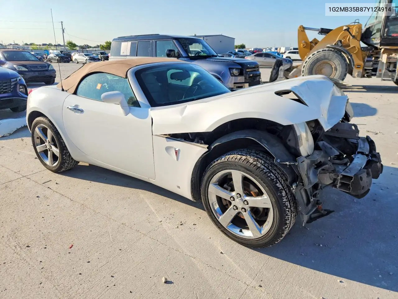 2007 Pontiac Solstice VIN: 1G2MB35B87Y124914 Lot: 58473406