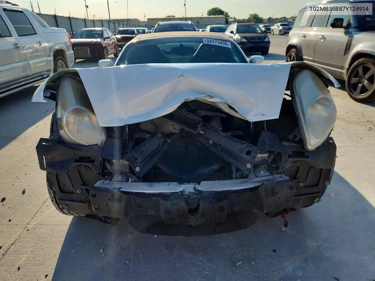 2007 Pontiac Solstice VIN: 1G2MB35B87Y124914 Lot: 58473406
