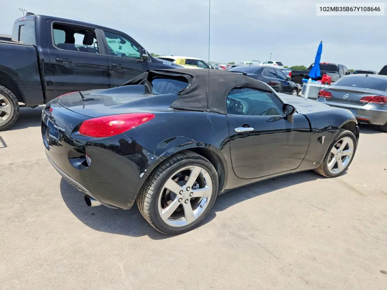 2007 Pontiac Solstice VIN: 1G2MB35B67Y108646 Lot: 58567016
