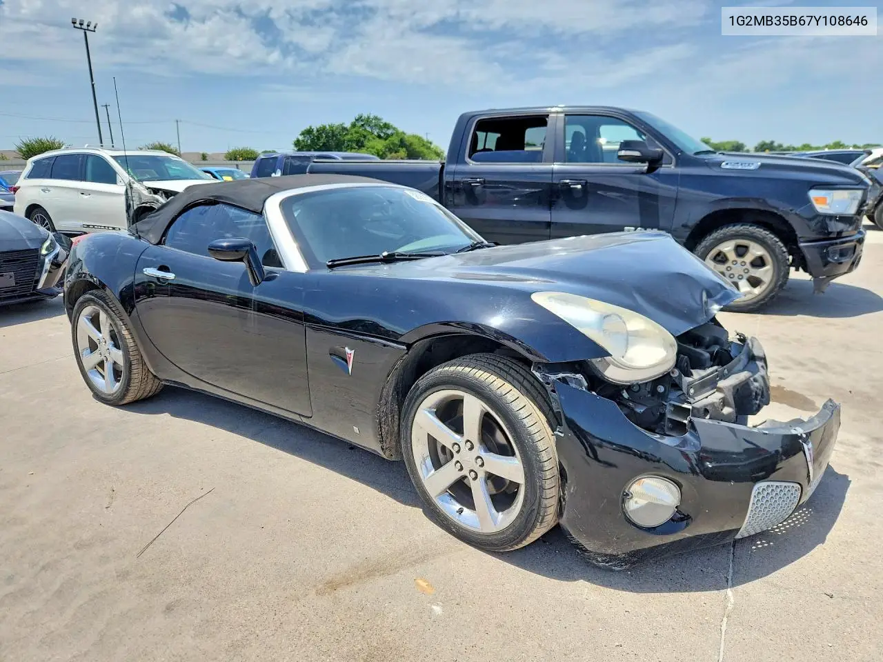 2007 Pontiac Solstice VIN: 1G2MB35B67Y108646 Lot: 58567016