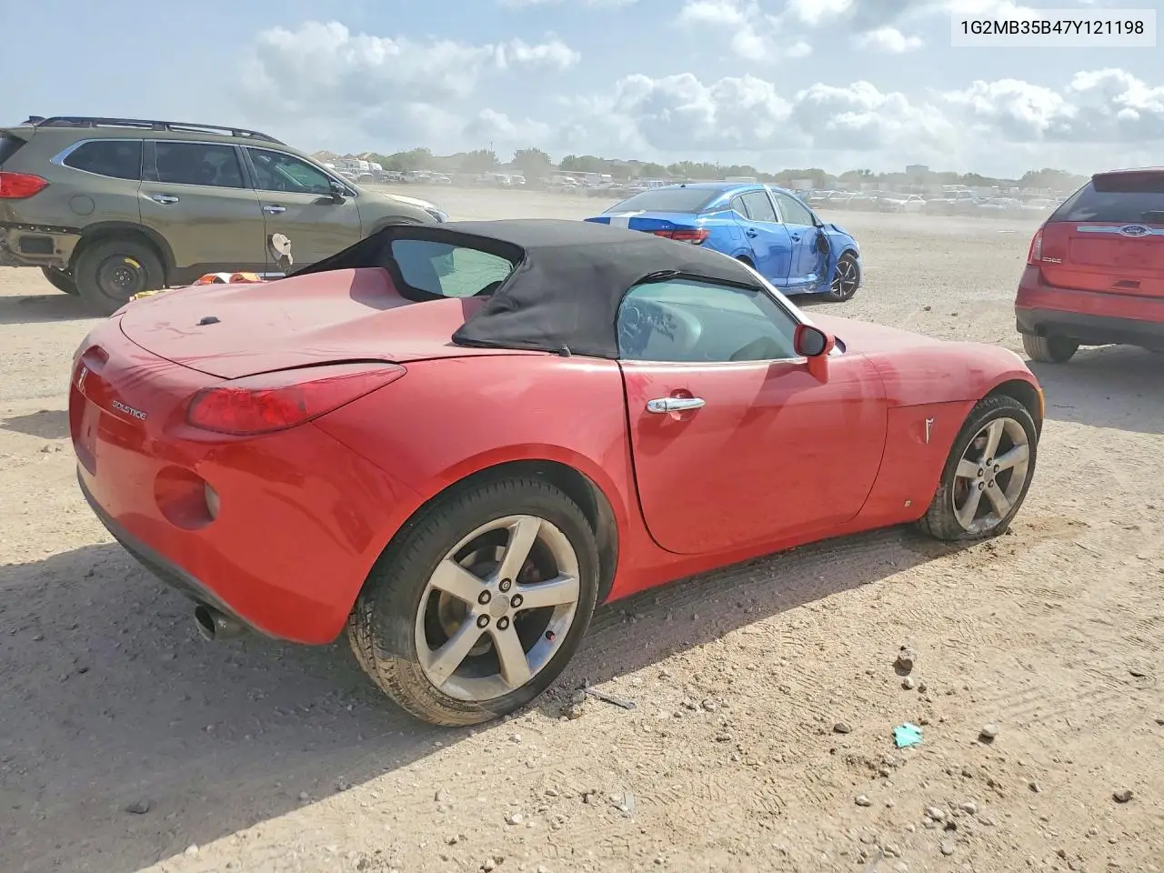2007 Pontiac Solstice VIN: 1G2MB35B47Y121198 Lot: 59544036