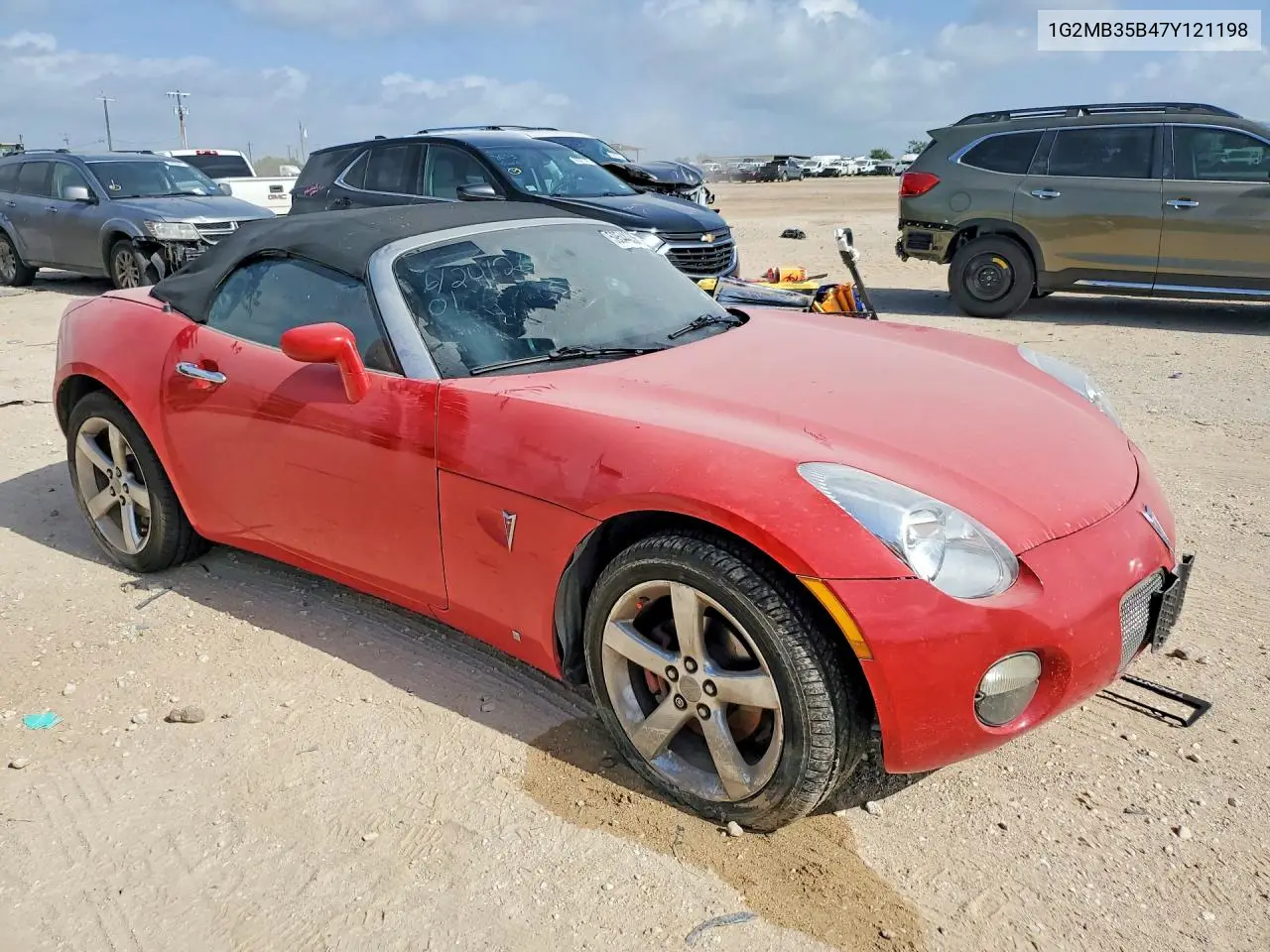 2007 Pontiac Solstice VIN: 1G2MB35B47Y121198 Lot: 59544036