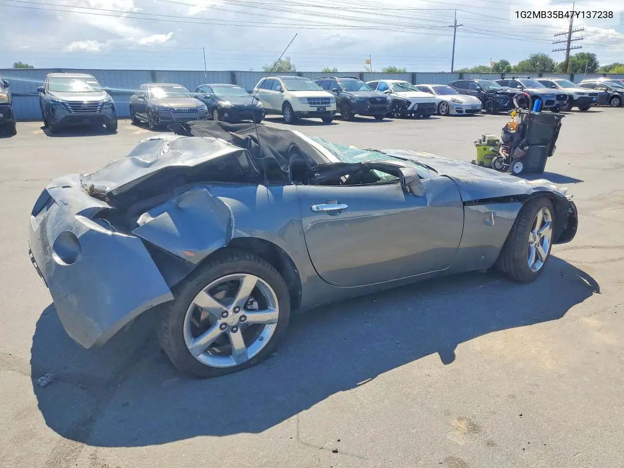 2007 Pontiac Solstice VIN: 1G2MB35B47Y137238 Lot: 59608296