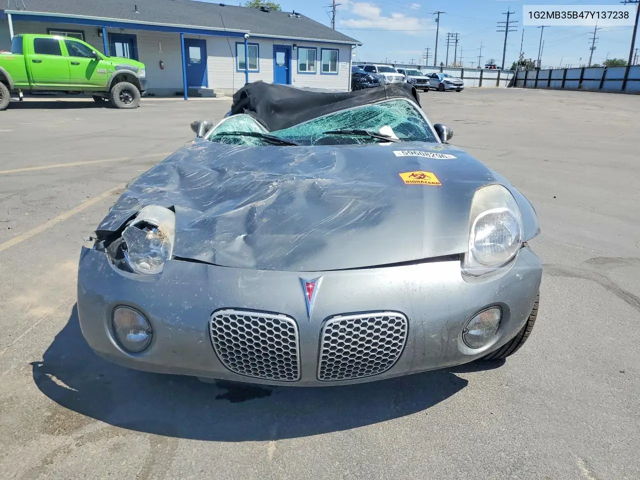 2007 Pontiac Solstice VIN: 1G2MB35B47Y137238 Lot: 59608296