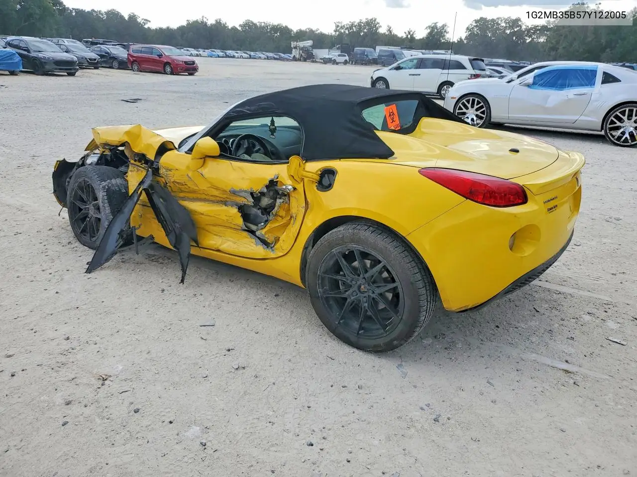 2007 Pontiac Solstice VIN: 1G2MB35B57Y122005 Lot: 60634386