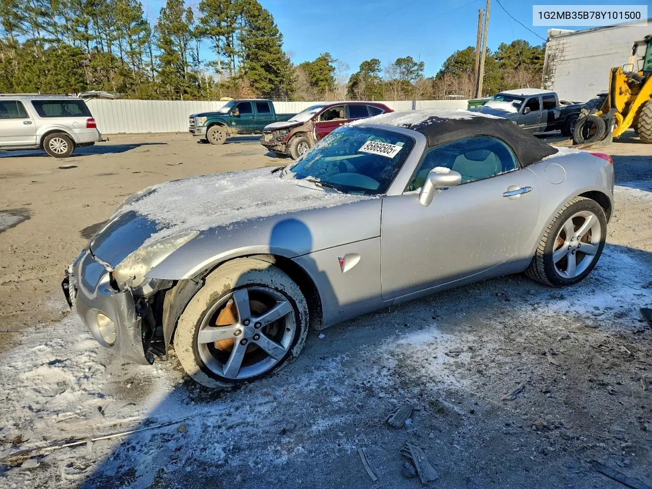 2008 Pontiac Solstice VIN: 1G2MB35B78Y101500 Lot: 95869505