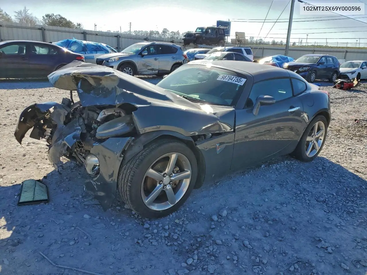 2009 Pontiac Solstice Gxp VIN: 1G2MT25X69Y000596 Lot: 98794755