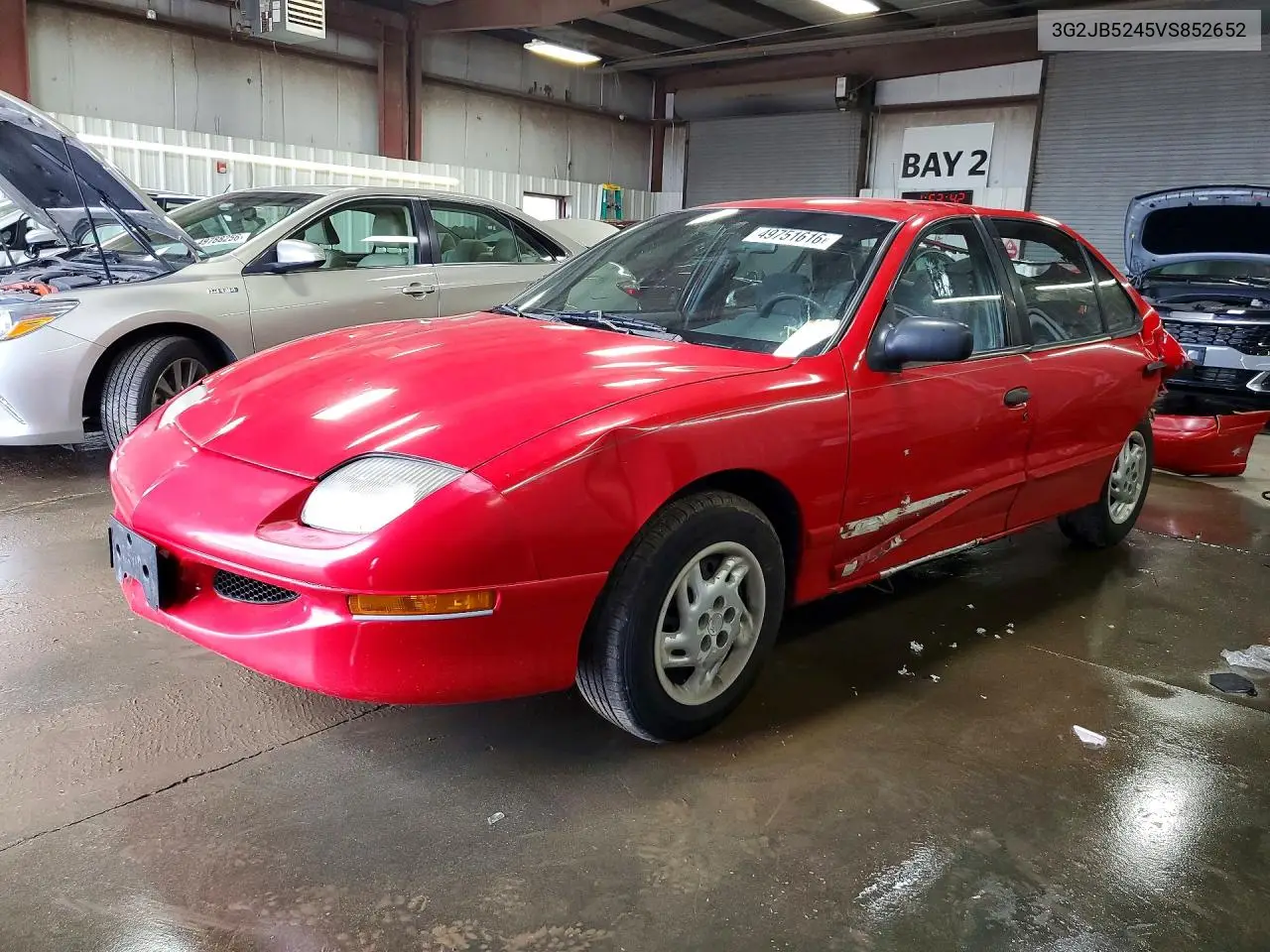 1997 Pontiac Sunfire Se VIN: 3G2JB5245VS852652 Lot: 49751616