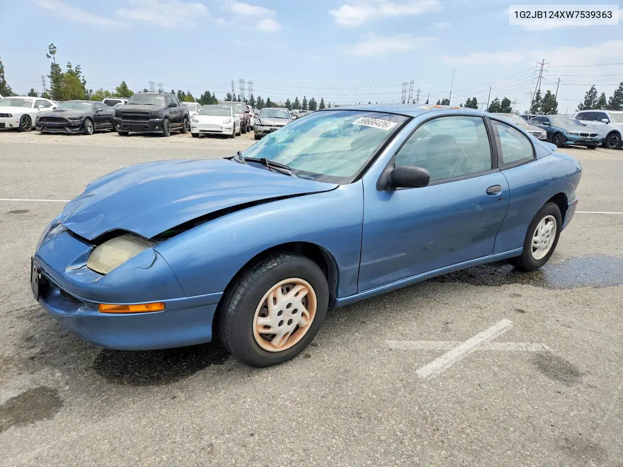 1998 Pontiac Sunfire Se VIN: 1G2JB124XW7539363 Lot: 59666426