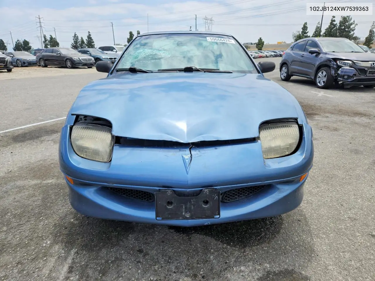 1998 Pontiac Sunfire Se VIN: 1G2JB124XW7539363 Lot: 59666426