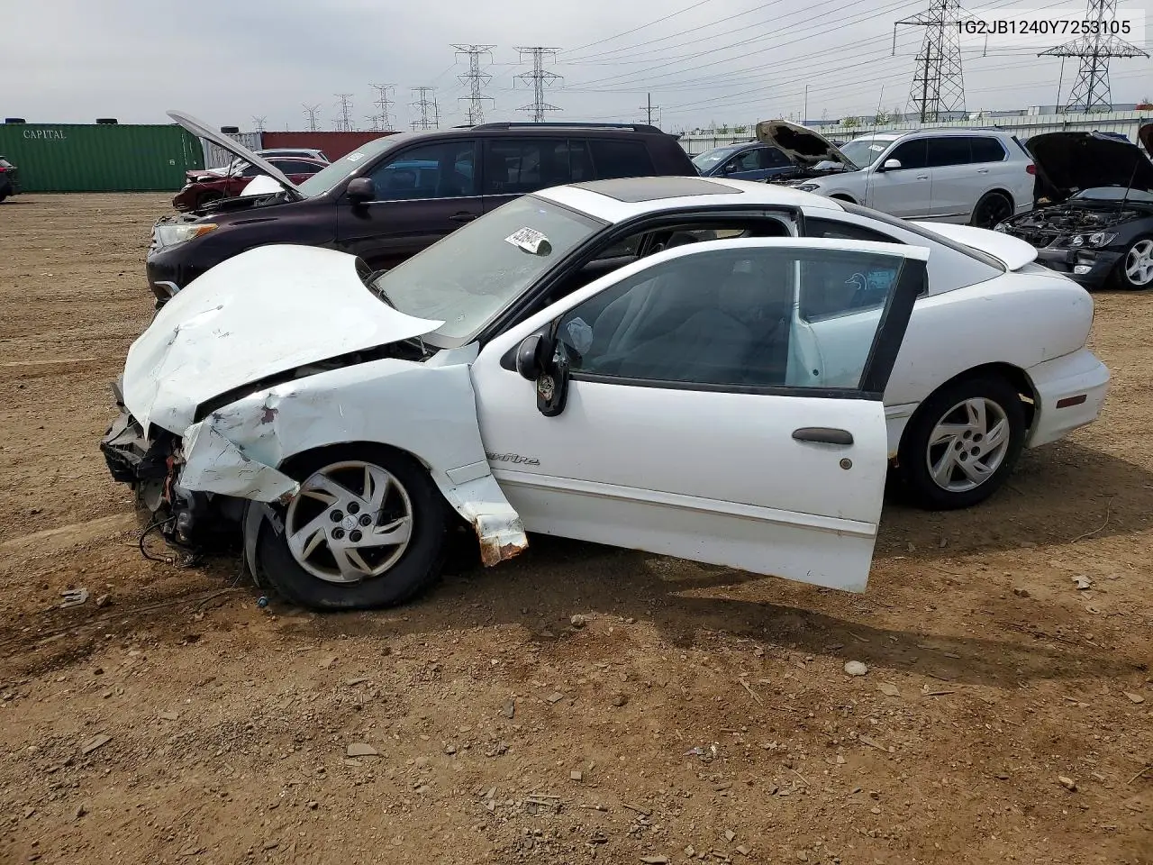 2000 Pontiac Sunfire Se VIN: 1G2JB1240Y7253105 Lot: 52696186