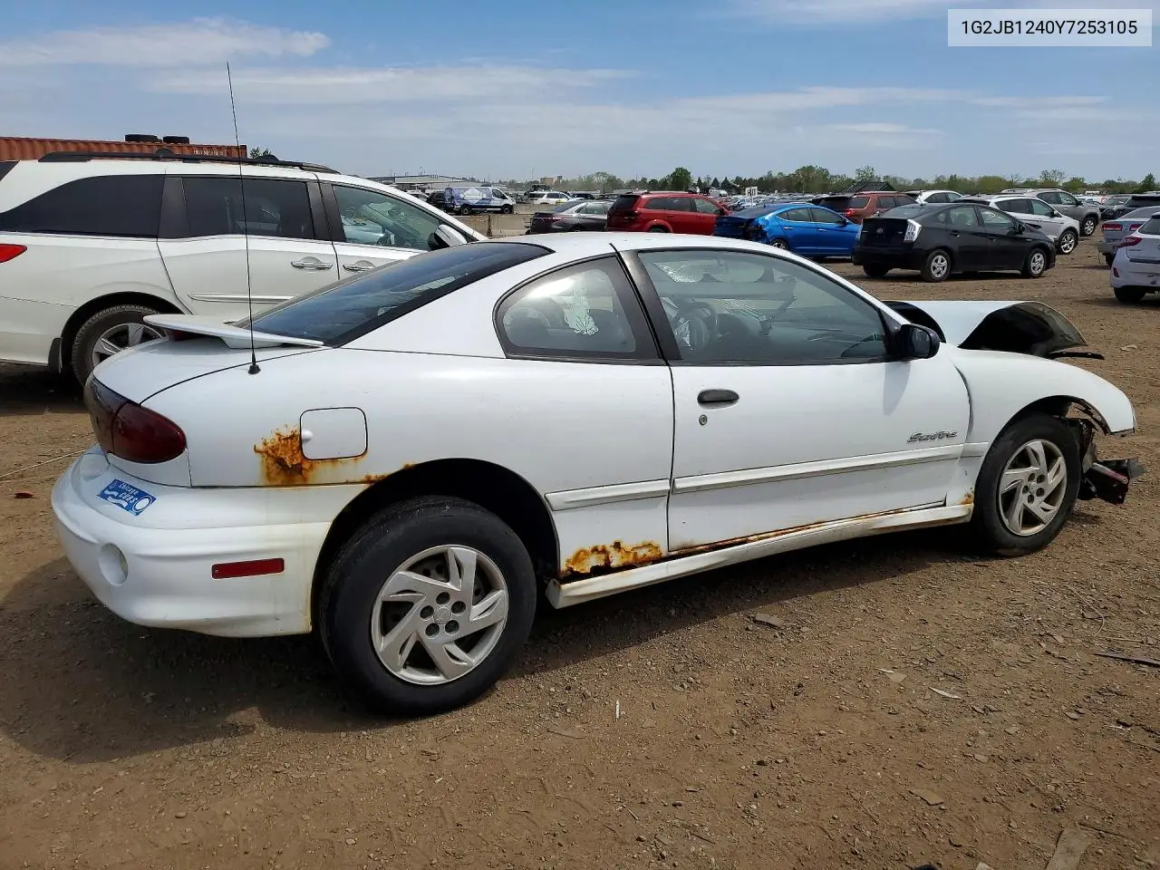 2000 Pontiac Sunfire Se VIN: 1G2JB1240Y7253105 Lot: 52696186