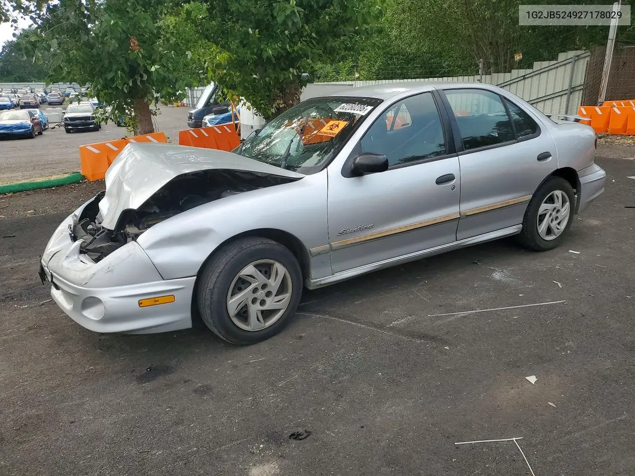 2002 Pontiac Sunfire Se VIN: 1G2JB524927178029 Lot: 62280286