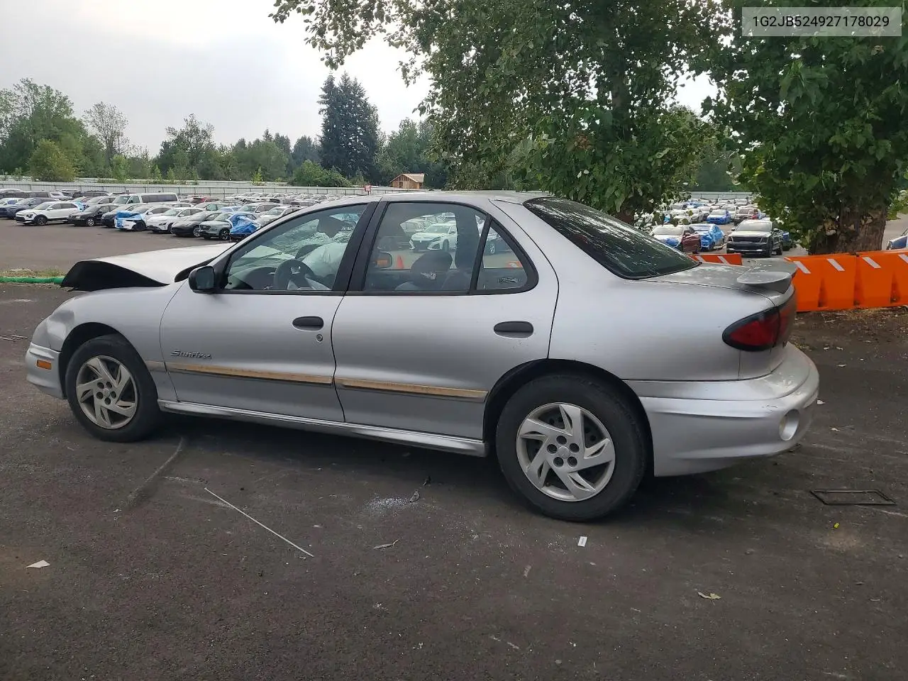 2002 Pontiac Sunfire Se VIN: 1G2JB524927178029 Lot: 62280286