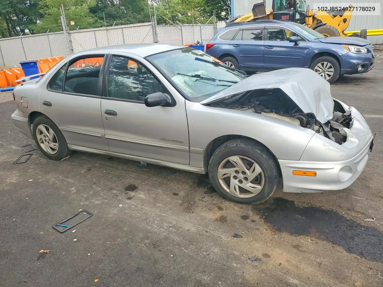 2002 Pontiac Sunfire Se VIN: 1G2JB524927178029 Lot: 62280286