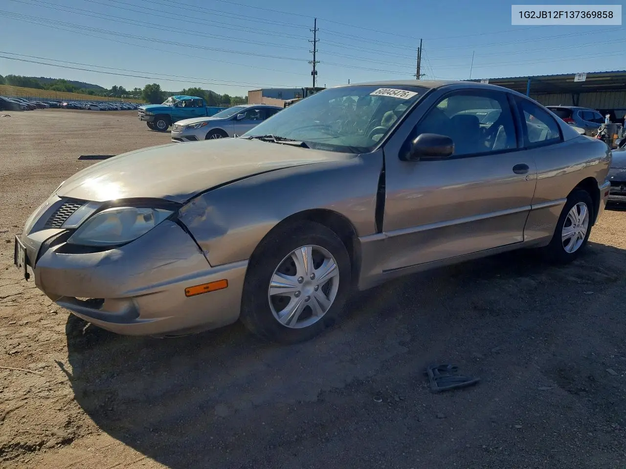 2003 Pontiac Sunfire VIN: 1G2JB12F137369858 Lot: 60045476
