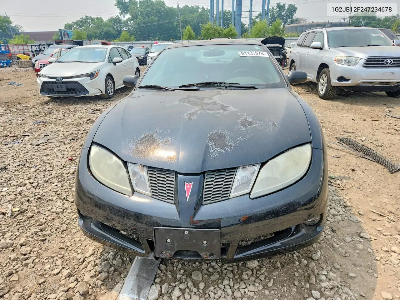 2004 Pontiac Sunfire VIN: 1G2JB12F247234678 Lot: 61137076