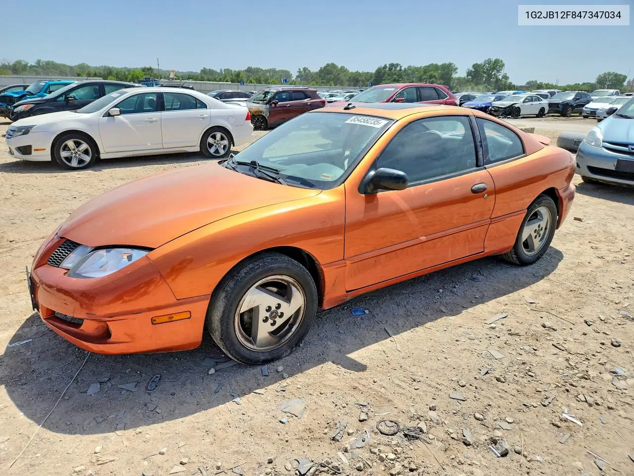 2004 Pontiac Sunfire VIN: 1G2JB12F847347034 Lot: 85458235