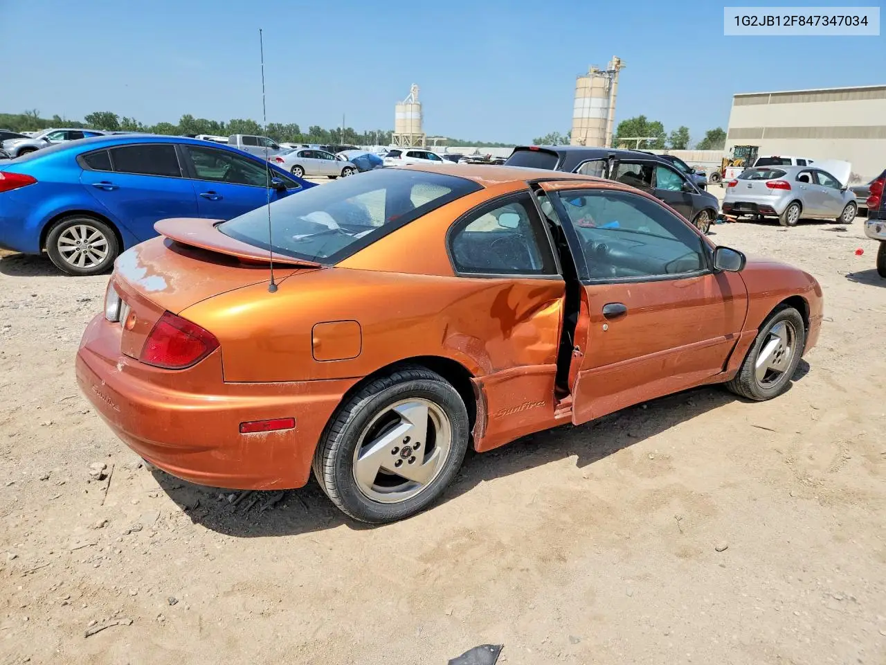 2004 Pontiac Sunfire VIN: 1G2JB12F847347034 Lot: 85458235