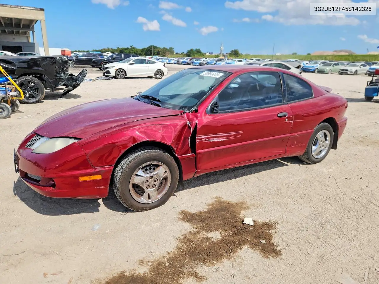 2005 Pontiac Sunfire VIN: 3G2JB12F45S142328 Lot: 50953446