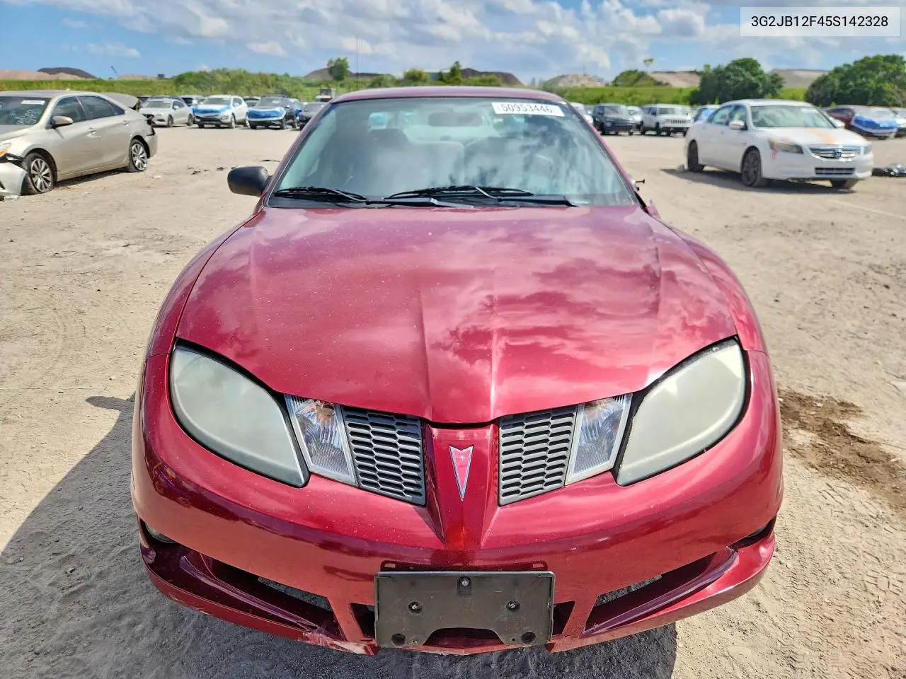 2005 Pontiac Sunfire VIN: 3G2JB12F45S142328 Lot: 50953446