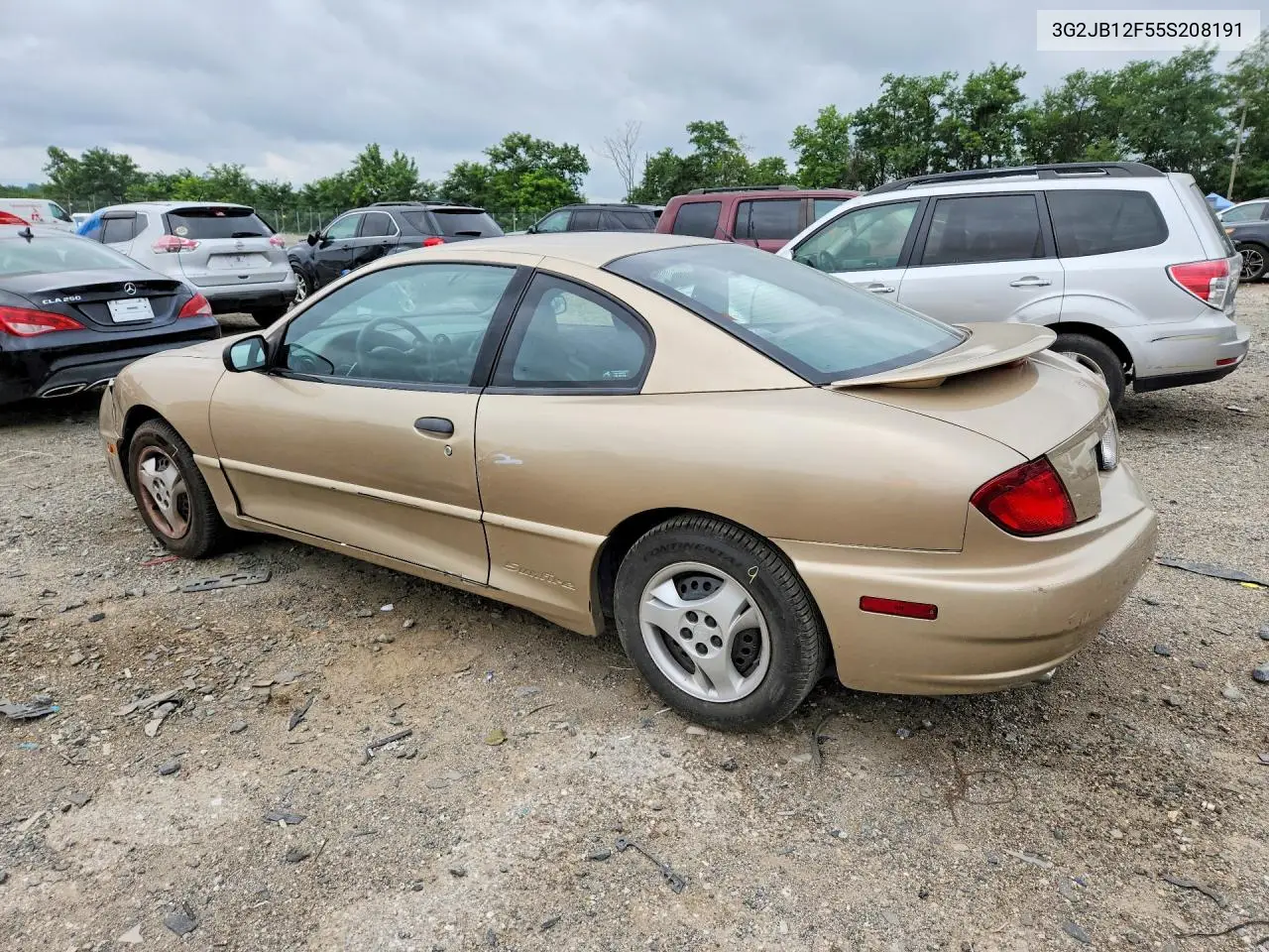 2005 Pontiac Sunfire VIN: 3G2JB12F55S208191 Lot: 59641836