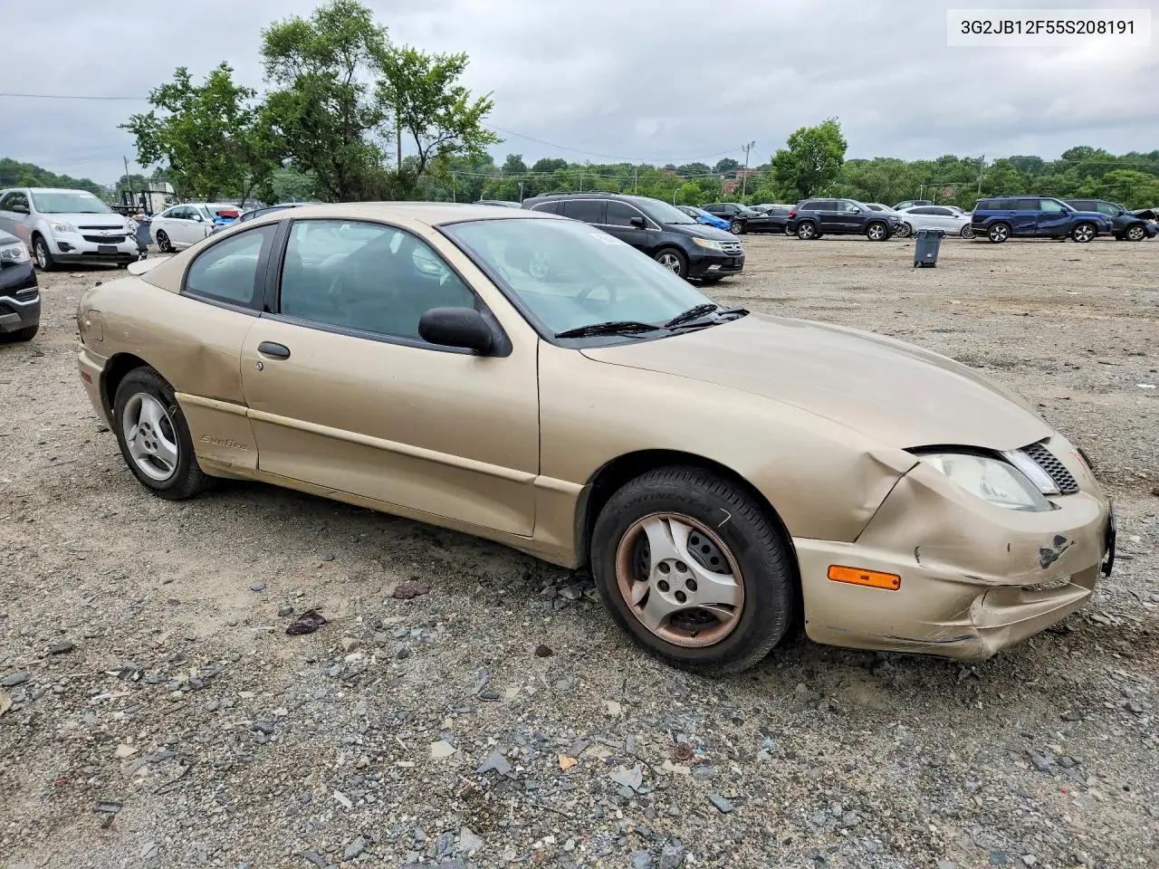 2005 Pontiac Sunfire VIN: 3G2JB12F55S208191 Lot: 59641836