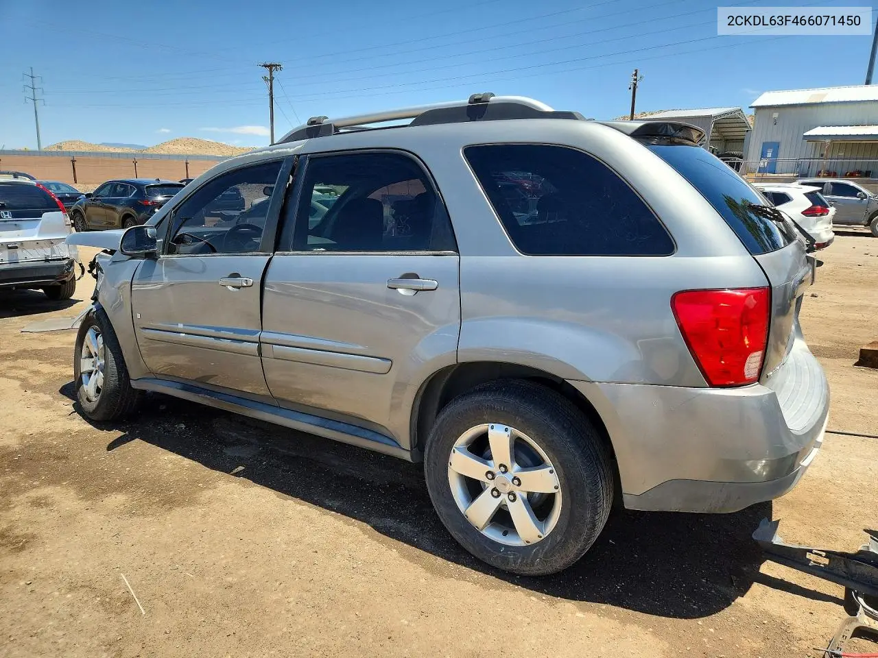 2006 Pontiac Torrent VIN: 2CKDL63F466071450 Lot: 56586456